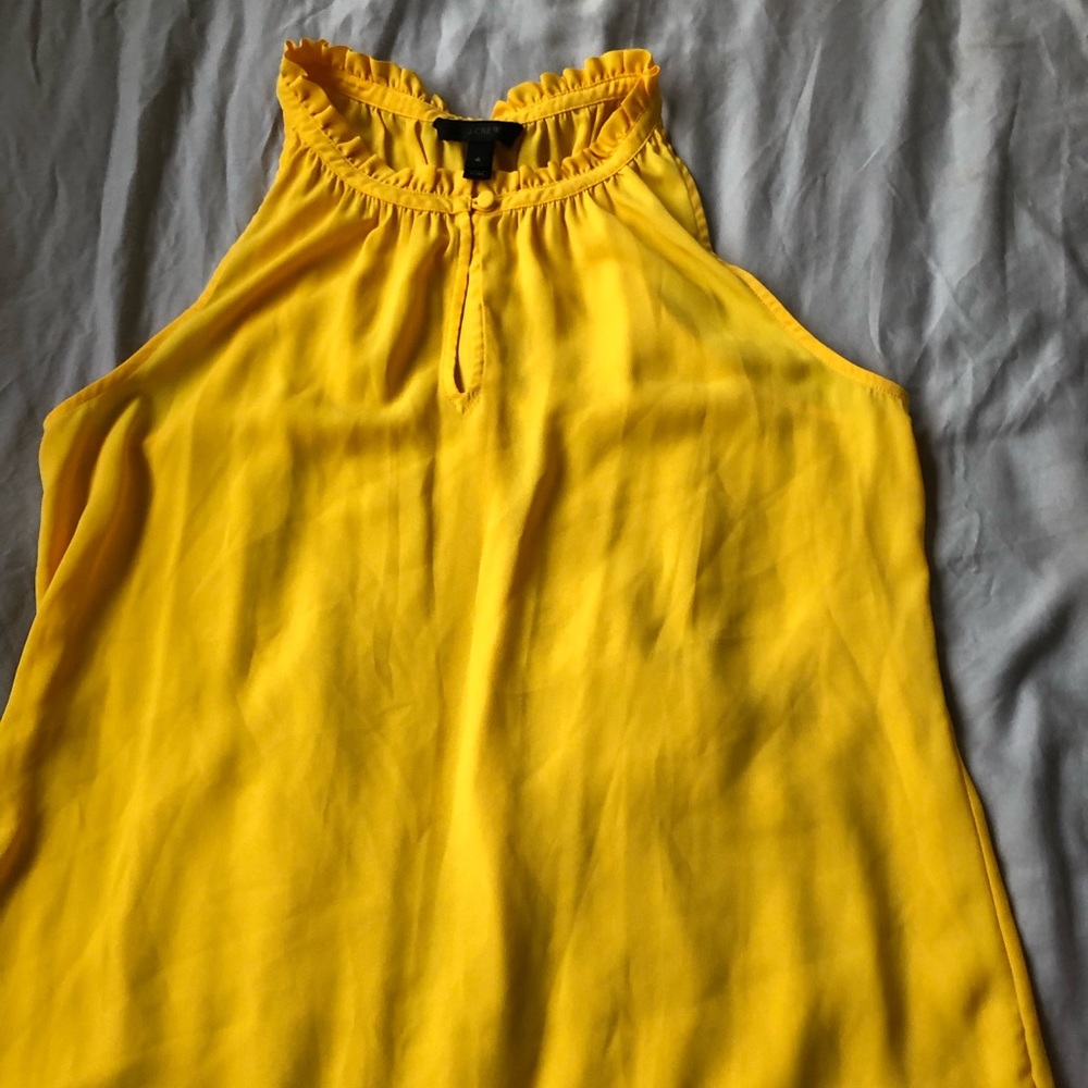 J.crew yellow tank top